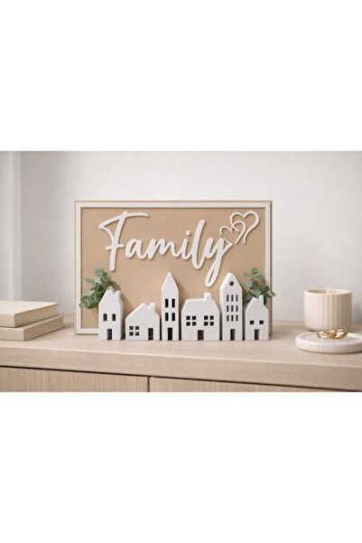 OEM Decorative ornament statuette "Family", mini built-in vase for dried plan...