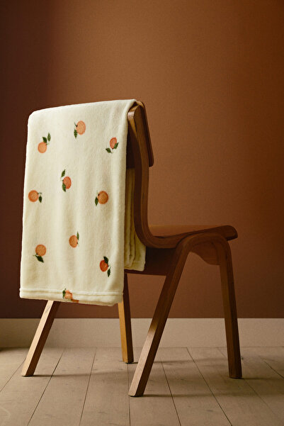 H&M Desenli Muflon Battaniye