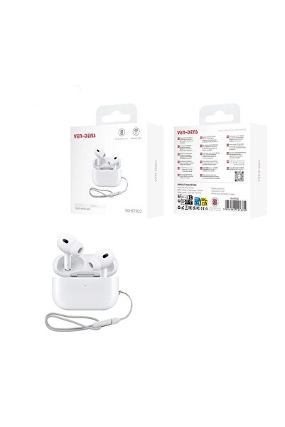 VEN-DENS سماعات أذن ستيريو لاسلكية حقيقية VD-BT022 مع علبة شحن، سماعات بلوتوث...