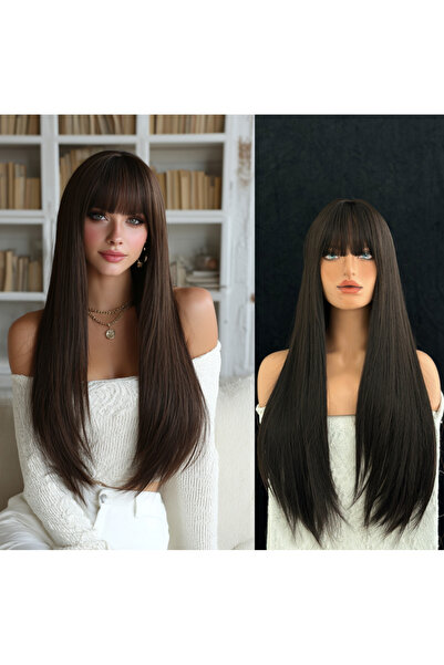 REMY HAİR Perçemli Uzun Düz Peruk