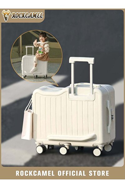 ROCKCAMEL حقيبة سفر للأطفال مقاس 20 بوصة قابلة للركوب