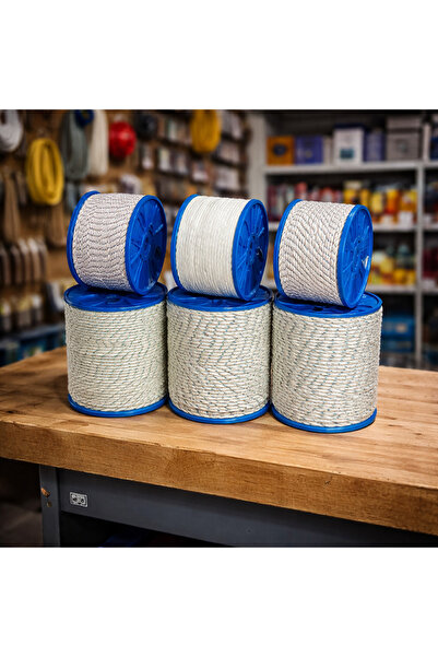Ateş 8Mm 20metre Iskota ip Polyester ip Halat ip Gemici ipi İpek Halat