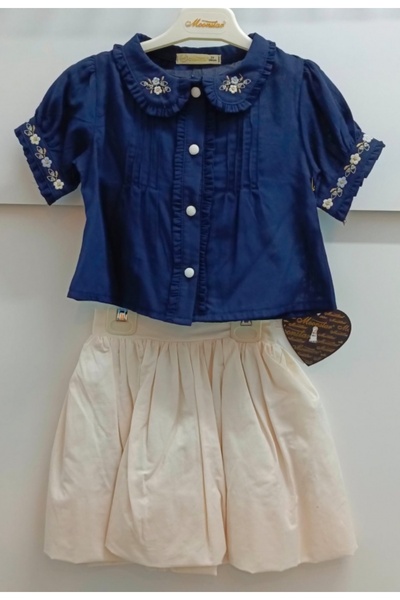 Moonstar -51090 LACİVERT ETEKLİ KIZ TAKIM