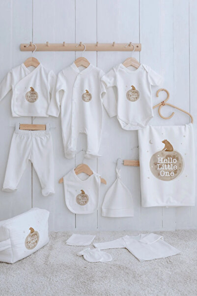 Tuğba Kuğu مجموعة عضوية من 11 قطعة للرضع - بيور بيبي - هيلو بير