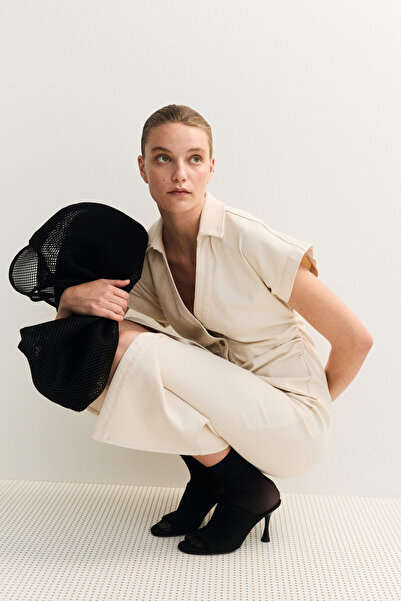 H&M Kısa Kollu Kot Elbise