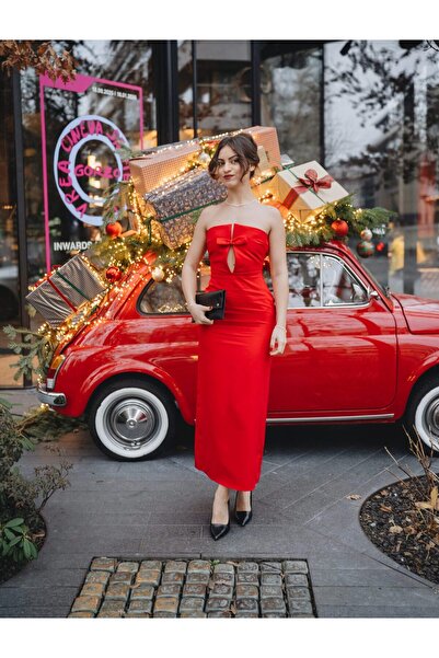OEM Rochie Tendeza Rosie Funda Red Bow marime - S