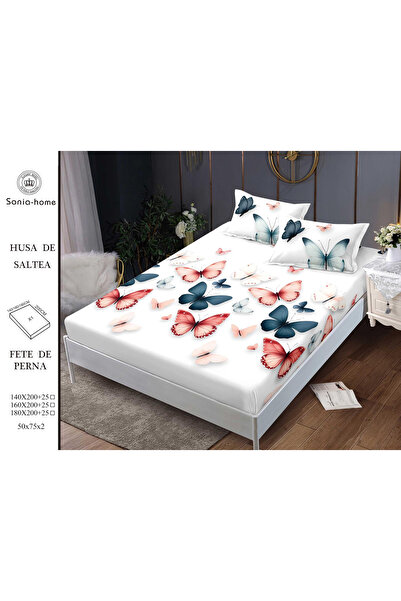 FIONNA.RO Stretchy Duvet Cover and Pillowcases Made of Finet 160x200cm - Whit...