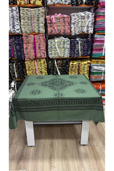 LORENDA Kare Masa Örtüsü Çiçekli Etnik Desenli