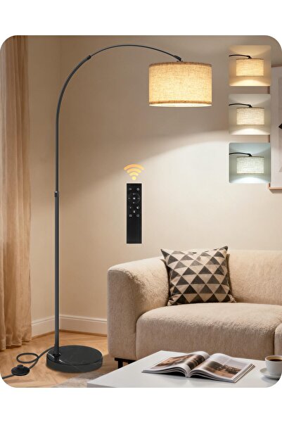 Enjoylifeme 80" Arc Floor Lamp Adjustable Height, Dimmable Floor Lamp for Liv...