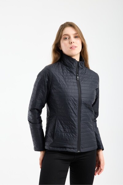 G-FOX Women's Quilted Seasonal Coat – Lightly Padded, High Collar, Full Zippe...
