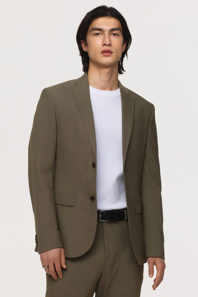 H&M Tek Sıra Düğmeli Ceket Slim Fit