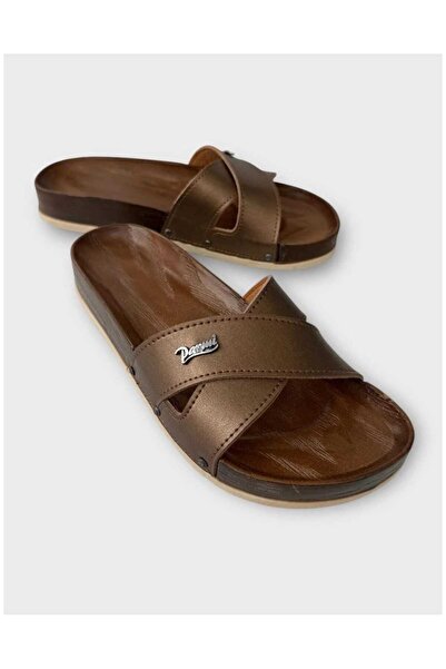 PARMİ Cross Model Comfortable Sole Slippers 19055