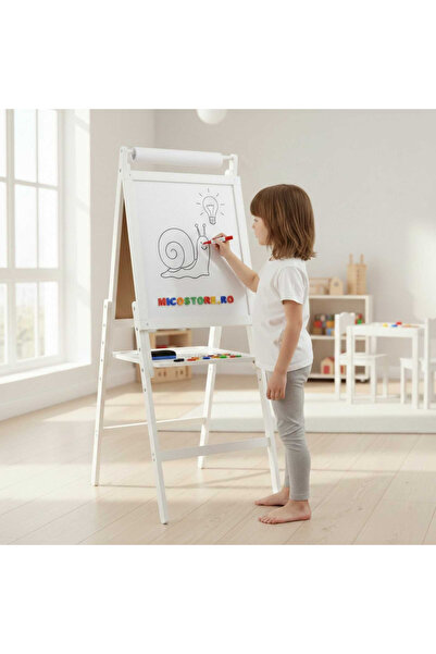 MC Micostore Tabla educativa magnetica fata-verso si sevalet, 3 in 1, pentru ...