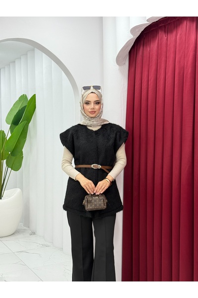 ALLİNOFFİCİAL سترة مزينة بالشوكات والخرز مع حزام