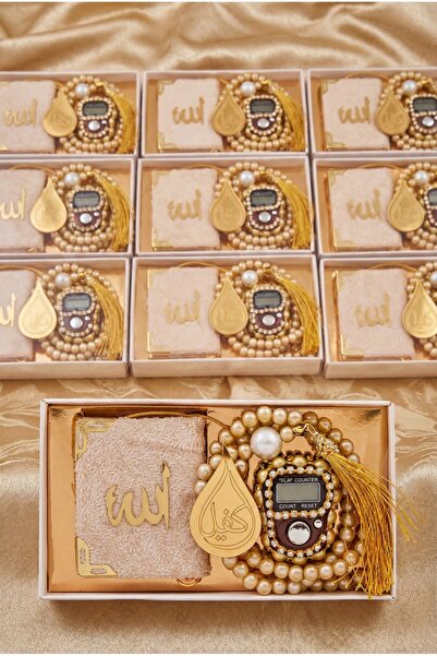 kefilhac 10’lu Hediyelik Özel Kutulu Mini Kur’an-ı Kerim Taşlı Zikirmatik Ve ...