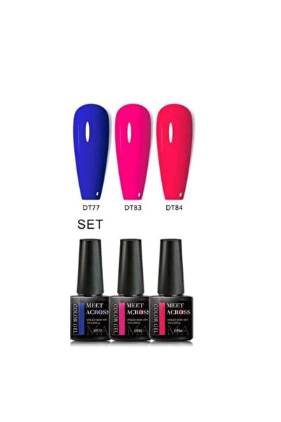 MEET ACROSS Set de 3 oje gel UV/LED