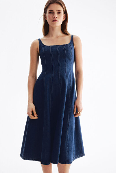 H&M Midi Kot Elbise