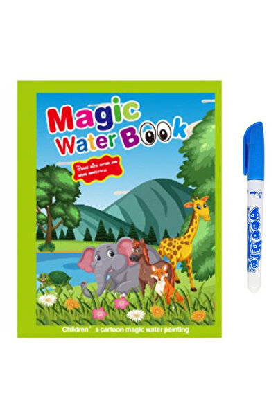 Pitikot Magic Book Water Coloring Book, Reusable, Full of Vibrant Colors, Dum...