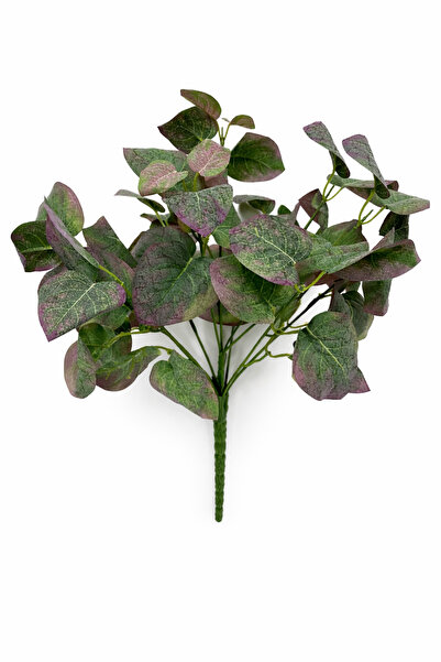 çiçek rengi dekor Artificial Eucalyptus Leaf Bunch in Purple Green Tones – De...
