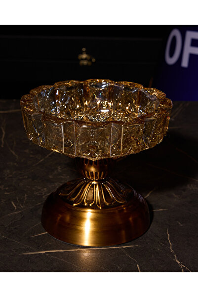 ofisbura Elegant Series Crystal Glass Ashtray & Sugar Bowl 15 cm |   Luxury D...