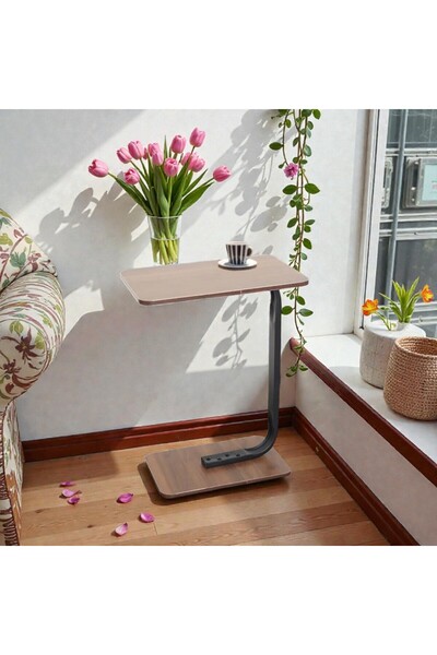 SP Rectangular side table - black and brown