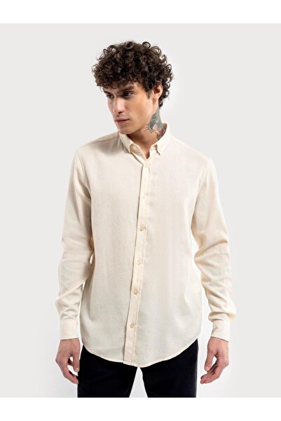 Loft Male2027530 Ecru Shirt