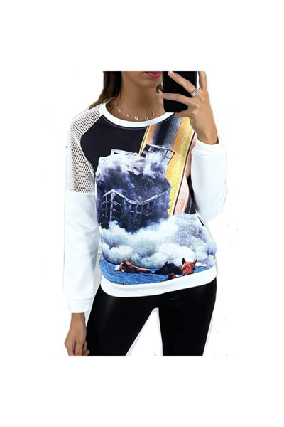 OEM May&Co blouse P173, white color, size S/M