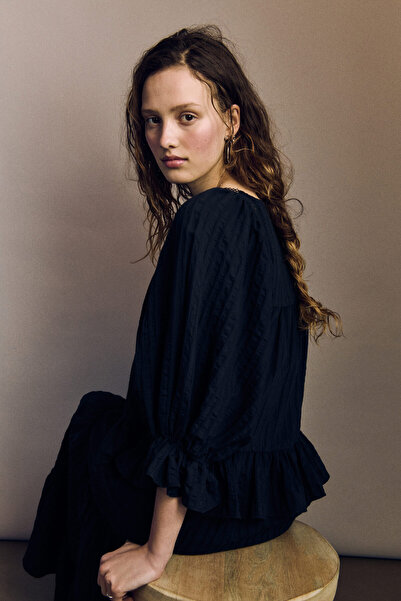 H&M Kabarık Kollu Bluz