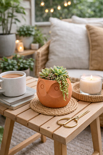 Dailyboo Creates Baykuş Kafası Saksı