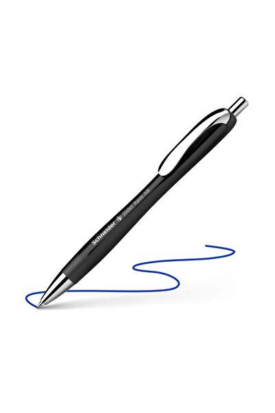 SCHNEIDER Slider Rave XB Basmalı Tükenmez Kalem 0.7 Siyah Gövde Mavi Yazım (1...