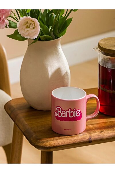 LC Waikiki LCW HOME Pembe Barbie Baskılı Seramik Kupa 320 Ml
