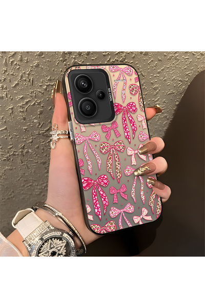 PATTERNOVA Redmi Note 13 Pro Plus+ 5G Uyumlu Yüksek Kaliteli Pembe Leopar Des...