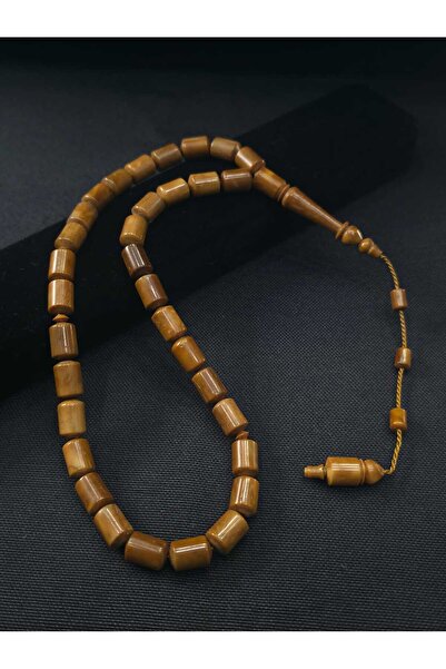 sarıyer silver Kuka Natural Stone Cube Cut 33 Habbeli System Tassel Prayer Be...