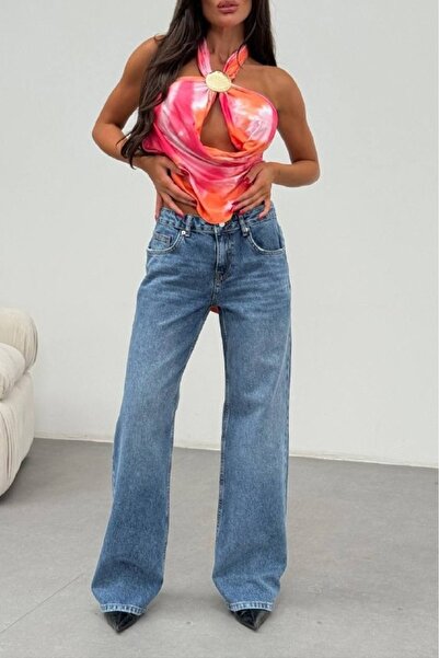 Joana Weslyn Blue Regular Fit Jeans Size 40