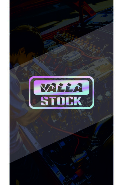 sticker Valla Stok 15x7,5cm JDM Oto Araba Motosiklet Kask CamEtiketi Hologram...