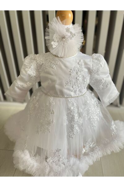 Inovius Rochita Botez Contesa, Alb - DPH73 - Marime: 0-3 Luni