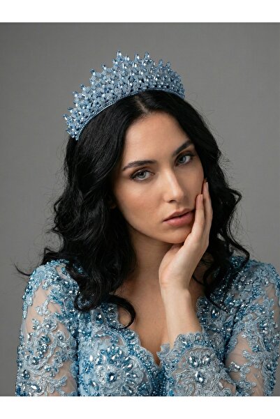 Magic Tiara Kristal Taşlı Taç – Gösterişli Özel Gün Tacı