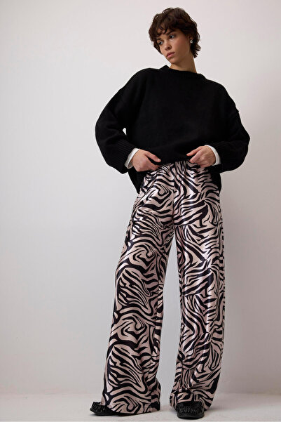 Touché Privé Patterned Satin Pants