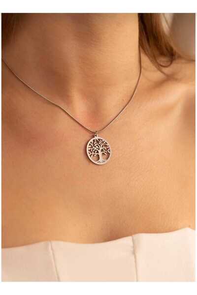 Dream Cut Collection Dream Cut Tree of Life Stainless Steel Necklace