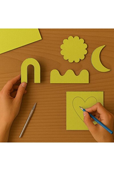 Kika Artistic Paper Colored Cardboard 50X70 5-Pack Yellow