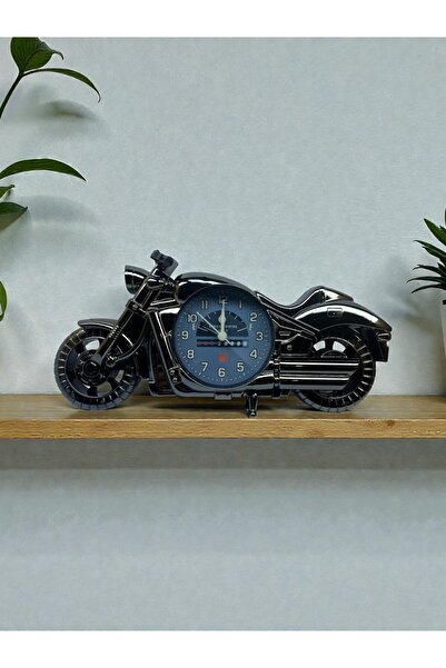 CaactuStore Motor Tsarımlı Dekoratif Çalar Saat Masa Saati (Plastik)