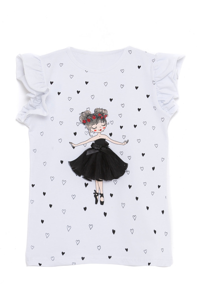 redbug kids ДЕВОЧЕСКА ТЕНИСКА С МОТИВ 23 АПРИЛ