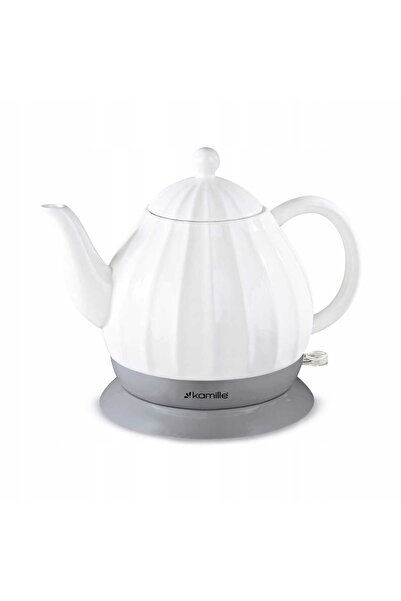 Kamille Fierbător electric ceramic, 1,2 L, 1200 W, alb