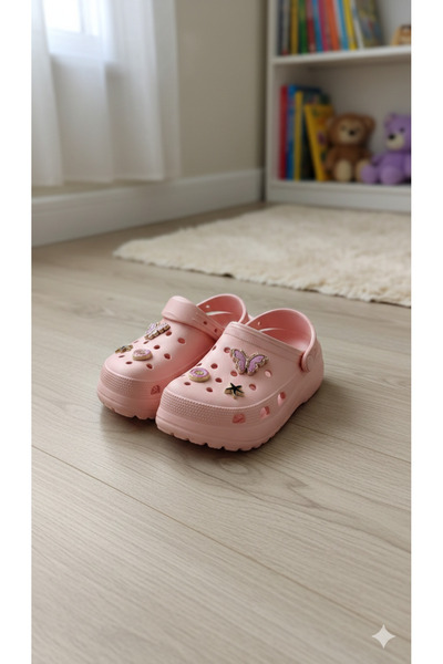 Sonix Şık Tokalı Topuk Destekli Rahat Masaj Taban Çocuk Bebek Sahil Günlük Te...