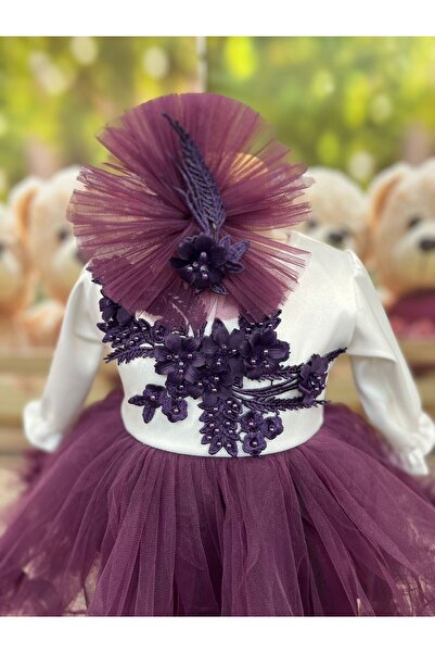 Inovius Rochita botez Anne alb cu mov - DPH20 - Marime: 0-3 Luni Maneca Scurta