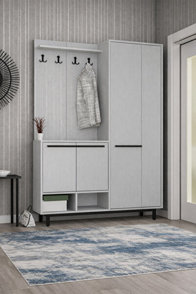 Abre 301 AÇIK GRİ PORTMANTO VESTİYER AYAKKABILIK