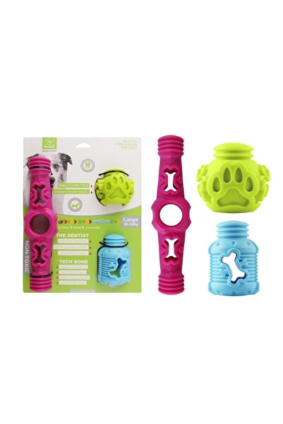 FOXMAG24 Set de jucării interactive pentru câini, 3 piese, multicolore