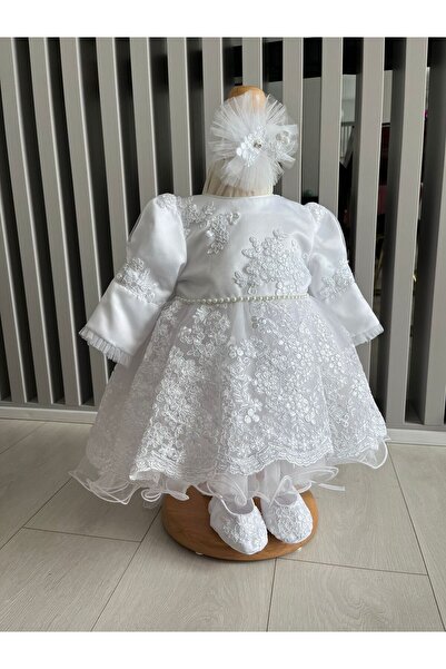 Inovius Rochita Botez Contesa, Alb - DPH76 - Marime: 6-9 Luni