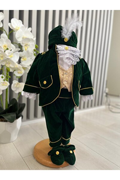 Inovius Costum botez prin, verde - DPH391 - Marime: 6-9 luni