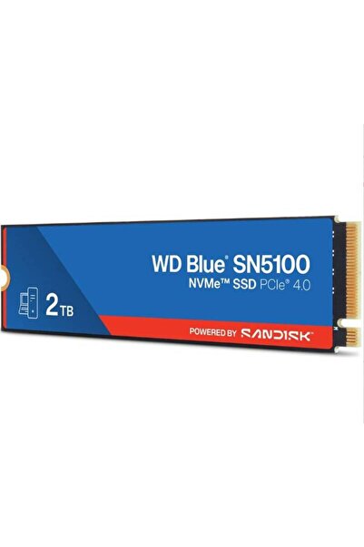 WD 2 TB BLUE SN5100 PCI-4.0 5000MBS 4000MBS M2 SSD WDS200T5B0E